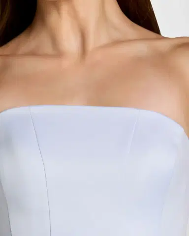Mac Duggal Strapless A-Line Satin Gown | Thumbnail 3 Mac Duggal Strapless A-Line Satin Gown | Thumbnail 3