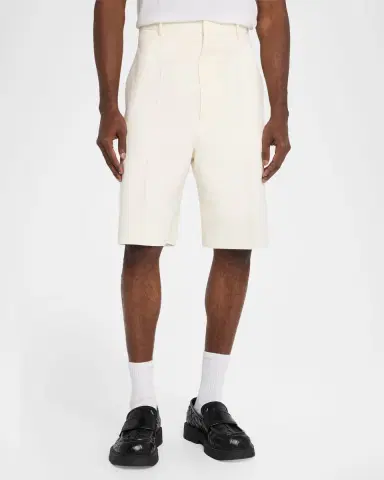 Bottega Veneta Men's Cotton and Silk-Blend Chino Shorts | Thumbnail 3 Bottega Veneta Men's Cotton and Silk-Blend Chino Shorts | Thumbnail 3