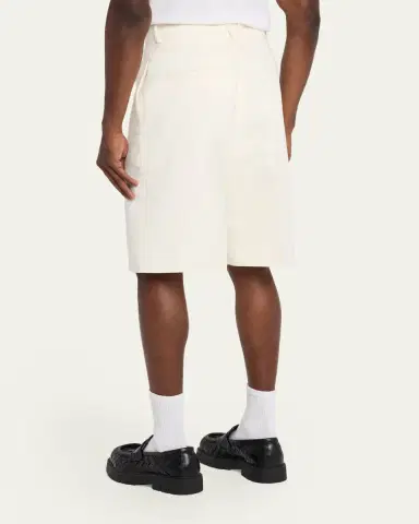 Bottega Veneta Men's Cotton and Silk-Blend Chino Shorts | Thumbnail 7 Bottega Veneta Men's Cotton and Silk-Blend Chino Shorts | Thumbnail 7