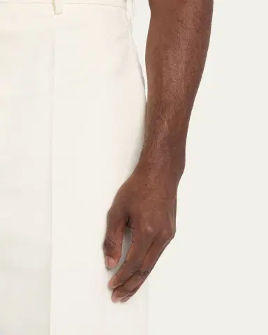 Bottega Veneta Men's Cotton and Silk-Blend Chino Shorts | Thumbnail 9 Bottega Veneta Men's Cotton and Silk-Blend Chino Shorts | Thumbnail 9