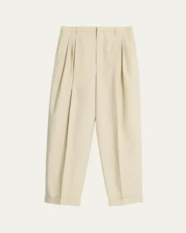 Bottega Veneta Men's Wool and Cotton Tapered-Leg Trousers | Thumbnail 5 Bottega Veneta Men's Wool and Cotton Tapered-Leg Trousers | Thumbnail 5