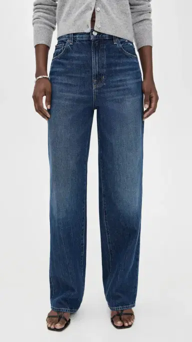 A.L.C. A. L.C. The 747 Relaxed Wide Jeans Dark Classic Blue | Thumbnail 2 A.L.C. A. L.C. The 747 Relaxed Wide Jeans Dark Classic Blue | Thumbnail 2