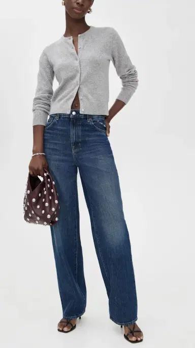 A.L.C. A. L.C. The 747 Relaxed Wide Jeans Dark Classic Blue | Thumbnail 5 A.L.C. A. L.C. The 747 Relaxed Wide Jeans Dark Classic Blue | Thumbnail 5