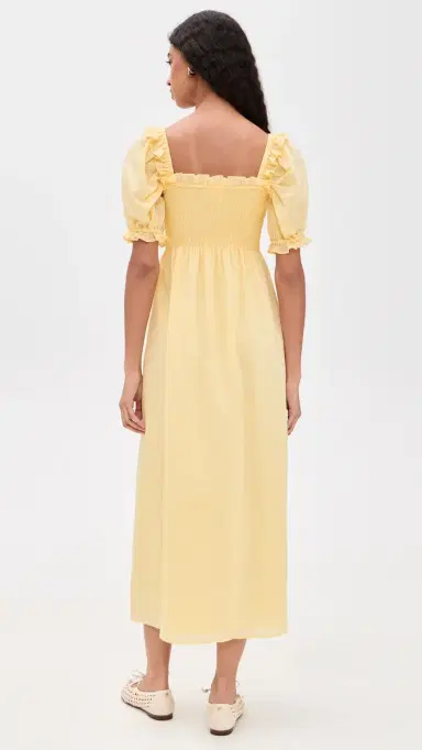 Hill House Home The Scarlett Midi Nap Dress Butter Yellow | Thumbnail 3 Hill House Home The Scarlett Midi Nap Dress Butter Yellow | Thumbnail 3