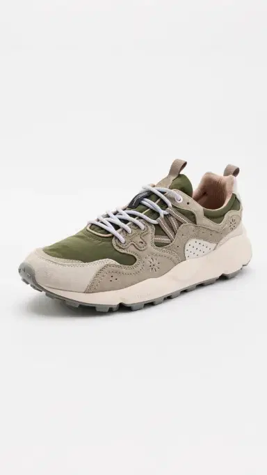 Flower Mountain Yamano 3 Sneakers Off White Military | Thumbnail 2 Flower Mountain Yamano 3 Sneakers Off White Military | Thumbnail 2