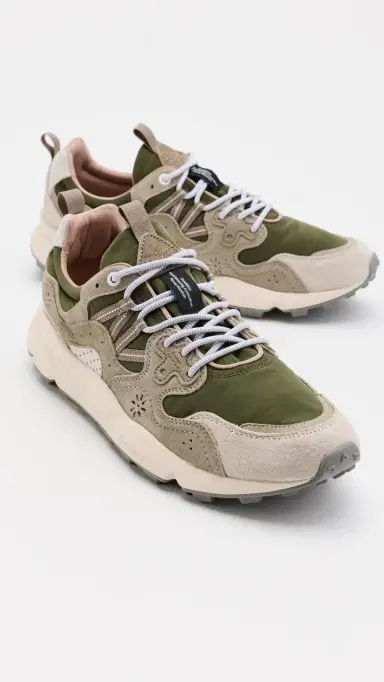 Flower Mountain Yamano 3 Sneakers Off White Military | Thumbnail 4 Flower Mountain Yamano 3 Sneakers Off White Military | Thumbnail 4