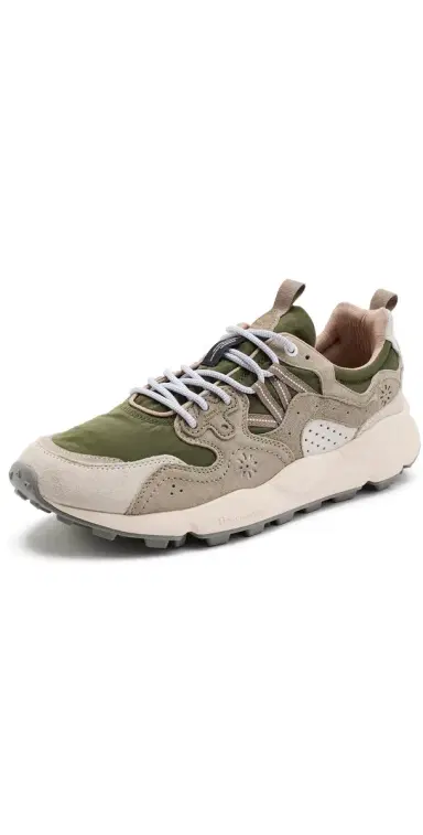 Flower Mountain Yamano 3 Sneakers Off White Military | Thumbnail 1 Flower Mountain Yamano 3 Sneakers Off White Military | Thumbnail 1