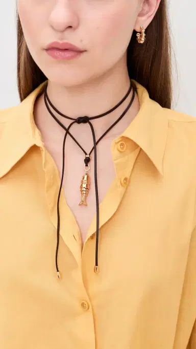 éliou Koi Wrap Necklace Gold One Size | Thumbnail 3 éliou Koi Wrap Necklace Gold One Size | Thumbnail 3
