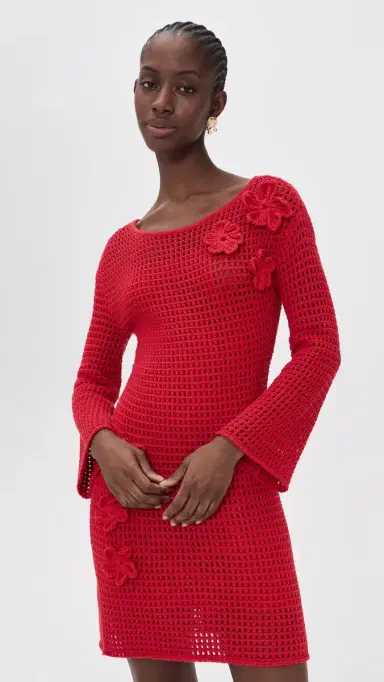 Cleobella Honey Sweater Mini Dress Goji Berry | Thumbnail 2 Cleobella Honey Sweater Mini Dress Goji Berry | Thumbnail 2