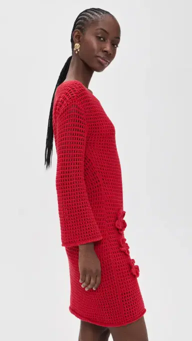 Cleobella Honey Sweater Mini Dress Goji Berry | Thumbnail 4 Cleobella Honey Sweater Mini Dress Goji Berry | Thumbnail 4