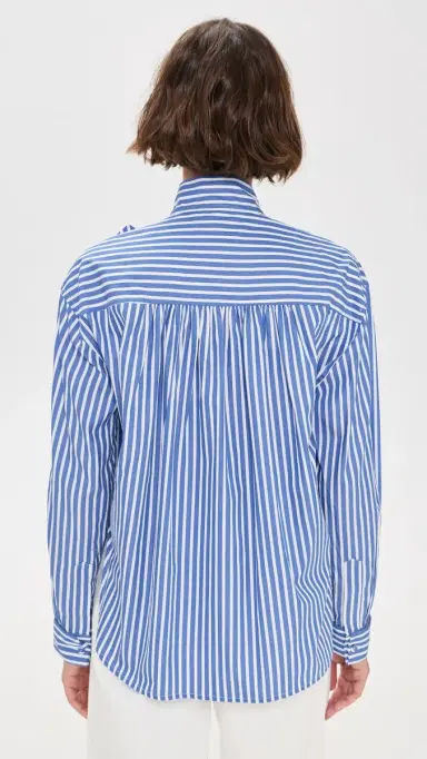 AKNVAS Flor One Rose Button Down hirt Deep Blue | Thumbnail 3 AKNVAS Flor One Rose Button Down hirt Deep Blue | Thumbnail 3