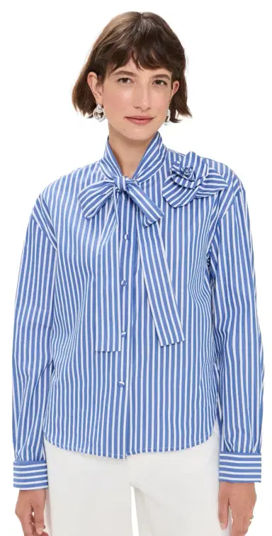 AKNVAS Flor One Rose Button Down hirt Deep Blue | Thumbnail 1 AKNVAS Flor One Rose Button Down hirt Deep Blue | Thumbnail 1