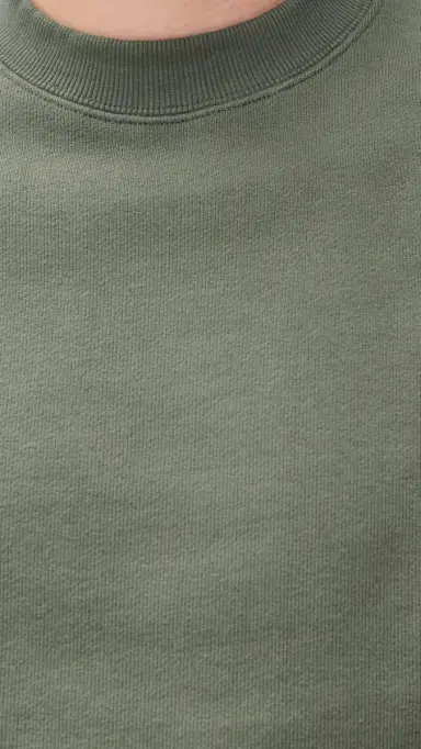 Power Goods Loopback Crewneck Sweatshirt Olive M | Thumbnail 6 Power Goods Loopback Crewneck Sweatshirt Olive M | Thumbnail 6