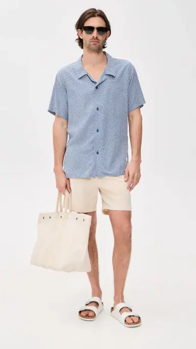 BOSS Beach Shirt Open Blue | Thumbnail 5 BOSS Beach Shirt Open Blue | Thumbnail 5