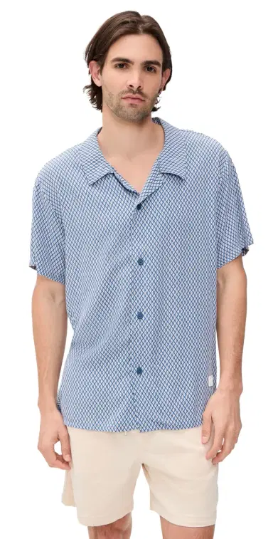 BOSS Beach Shirt Open Blue | Thumbnail 1 BOSS Beach Shirt Open Blue | Thumbnail 1