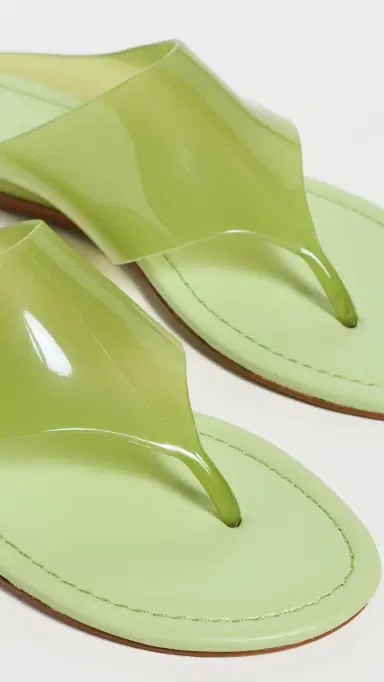 Farm Rio Jelly Flat Sandals Sage Green 5 | Thumbnail 6 Farm Rio Jelly Flat Sandals Sage Green 5 | Thumbnail 6