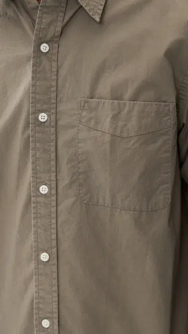 Madewell Long Sleeve Poplin Shirt Dark Driftwood | Thumbnail 6 Madewell Long Sleeve Poplin Shirt Dark Driftwood | Thumbnail 6