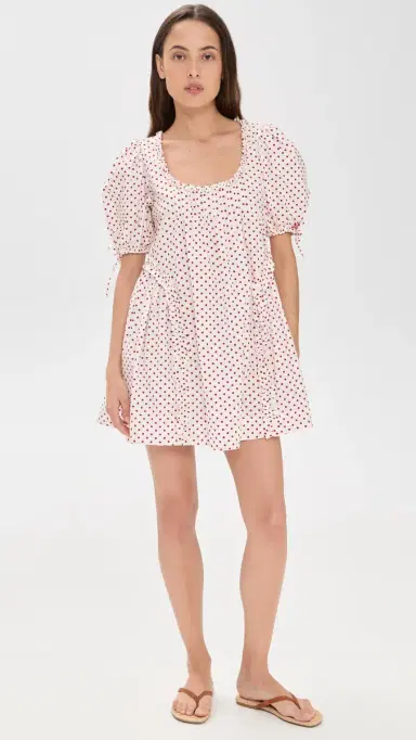 Damson Madder Meri Mini Dress Spot | Thumbnail 2 Damson Madder Meri Mini Dress Spot | Thumbnail 2