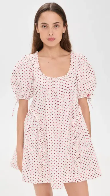 Damson Madder Meri Mini Dress Spot | Thumbnail 3 Damson Madder Meri Mini Dress Spot | Thumbnail 3