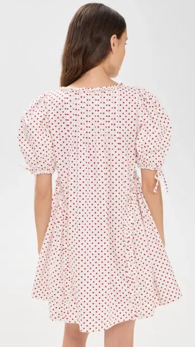 Damson Madder Meri Mini Dress Spot | Thumbnail 4 Damson Madder Meri Mini Dress Spot | Thumbnail 4