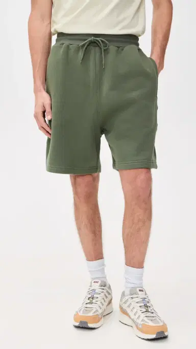 Power Goods Loopback weat Shorts 6 Olive | Thumbnail 2 Power Goods Loopback weat Shorts 6 Olive | Thumbnail 2