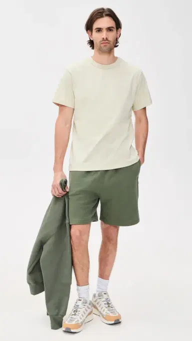 Power Goods Loopback weat Shorts 6 Olive | Thumbnail 5 Power Goods Loopback weat Shorts 6 Olive | Thumbnail 5