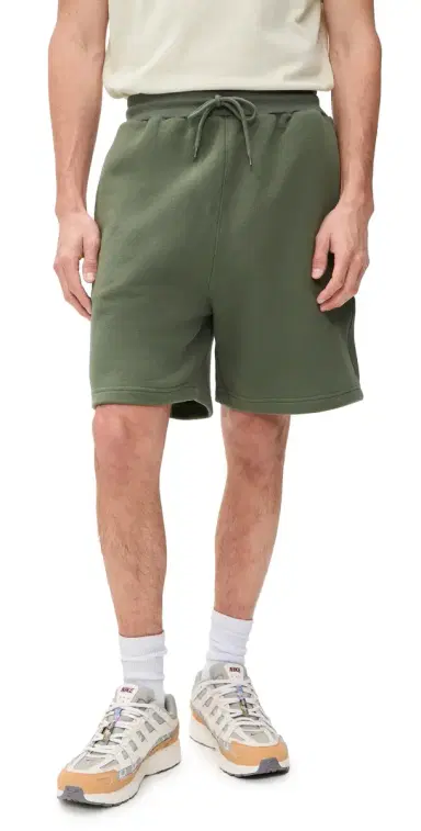 Power Goods Loopback weat Shorts 6 Olive | Thumbnail 1 Power Goods Loopback weat Shorts 6 Olive | Thumbnail 1