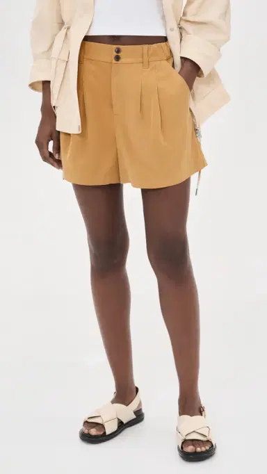 Varley Tansy Woven Shorts Apple Cinnamon | Thumbnail 2 Varley Tansy Woven Shorts Apple Cinnamon | Thumbnail 2