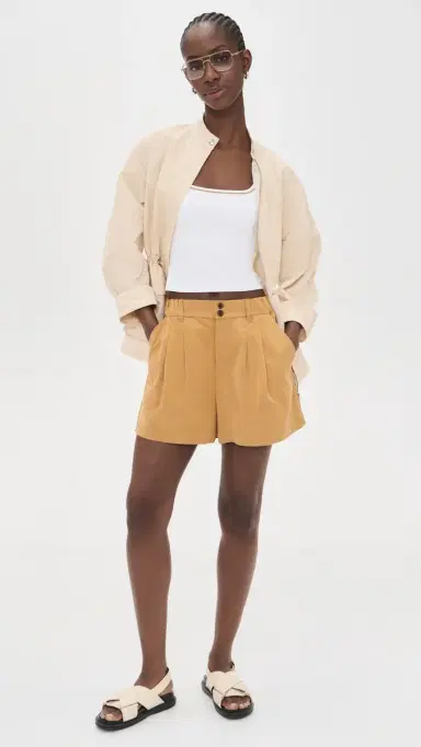 Varley Tansy Woven Shorts Apple Cinnamon | Thumbnail 5 Varley Tansy Woven Shorts Apple Cinnamon | Thumbnail 5
