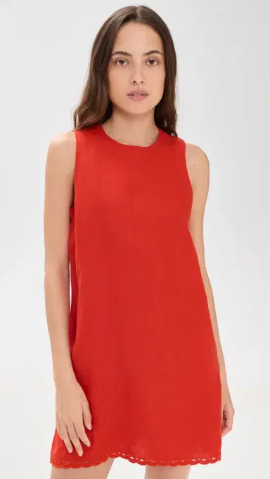 Madewell Embroidered Mini hift Dress Wild Poppy | Thumbnail 2 Madewell Embroidered Mini hift Dress Wild Poppy | Thumbnail 2