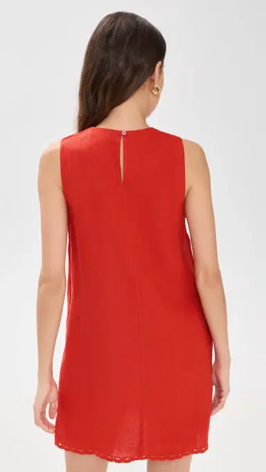 Madewell Embroidered Mini hift Dress Wild Poppy | Thumbnail 3 Madewell Embroidered Mini hift Dress Wild Poppy | Thumbnail 3