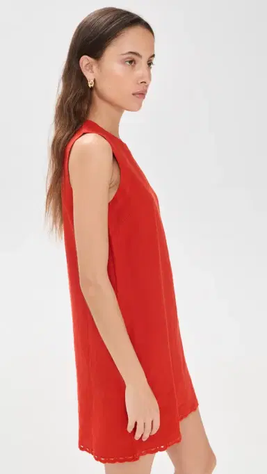 Madewell Embroidered Mini hift Dress Wild Poppy | Thumbnail 4 Madewell Embroidered Mini hift Dress Wild Poppy | Thumbnail 4