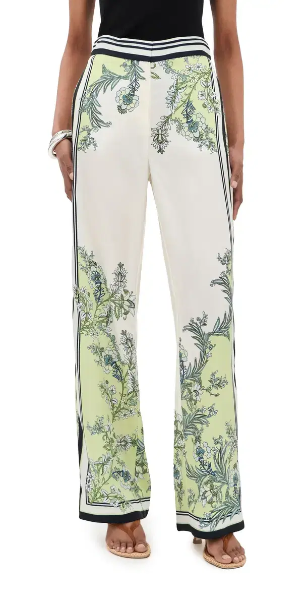 Grigore Satin Pants Light Pistachio Multi Grigore Satin Pants Light Pistachio Multi
