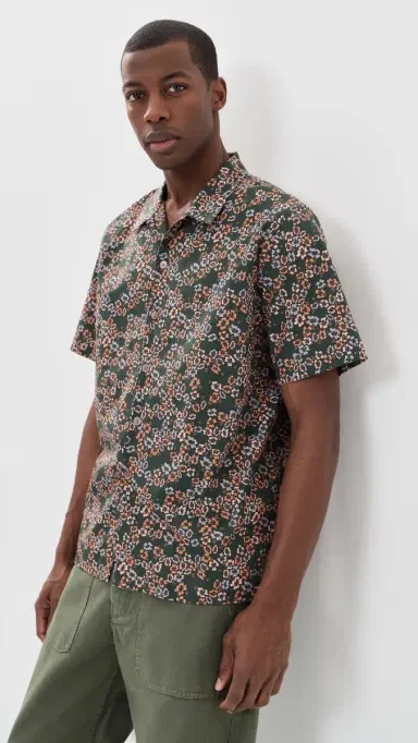 PS Paul Smith Short Sleeve Casual Fit Shirt Bottle Green M | Thumbnail 2 PS Paul Smith Short Sleeve Casual Fit Shirt Bottle Green M | Thumbnail 2