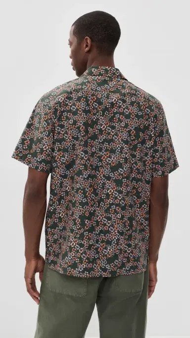 PS Paul Smith Short Sleeve Casual Fit Shirt Bottle Green M | Thumbnail 3 PS Paul Smith Short Sleeve Casual Fit Shirt Bottle Green M | Thumbnail 3