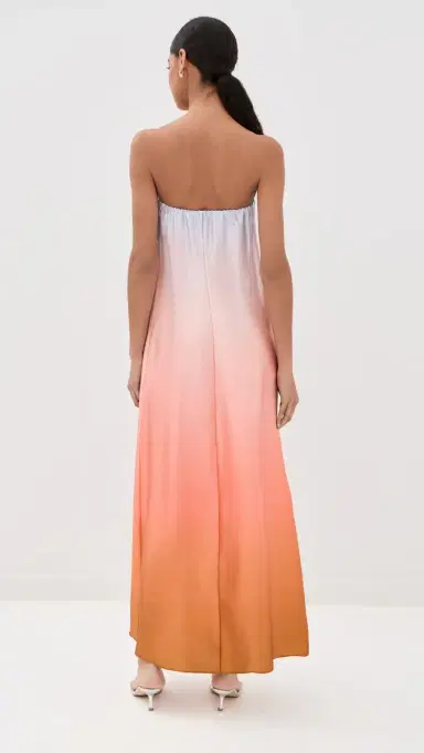 Sablyn Arden Strapless ilk Ombre Maxi Dress Melon | Thumbnail 4 Sablyn Arden Strapless ilk Ombre Maxi Dress Melon | Thumbnail 4