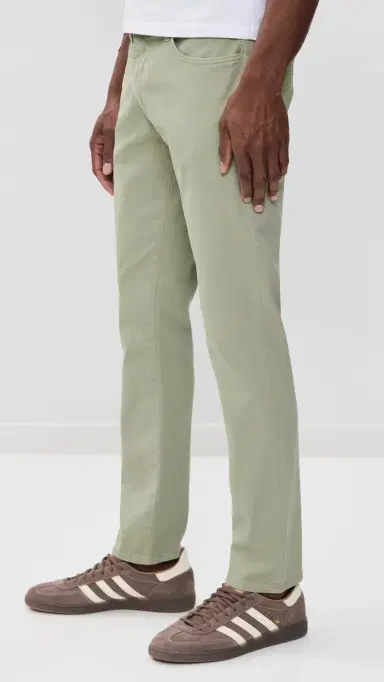 WARP + WEFT Ams Slim Twill Pants Fossil | Thumbnail 4 WARP + WEFT Ams Slim Twill Pants Fossil | Thumbnail 4