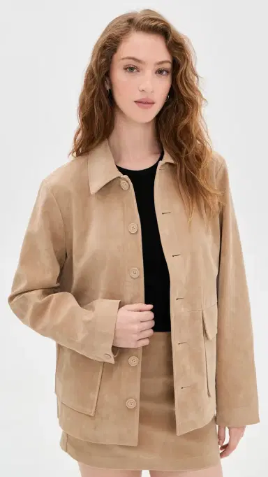 Joe's Jeans The Vegan Suede Chore Coat Camel | Thumbnail 2 Joe's Jeans The Vegan Suede Chore Coat Camel | Thumbnail 2