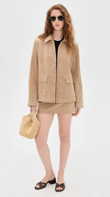 Joe's Jeans The Vegan Suede Chore Coat Camel | Thumbnail 5 Joe's Jeans The Vegan Suede Chore Coat Camel | Thumbnail 5