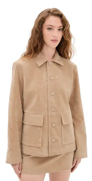 Joe's Jeans The Vegan Suede Chore Coat Camel | Thumbnail 1 Joe's Jeans The Vegan Suede Chore Coat Camel | Thumbnail 1