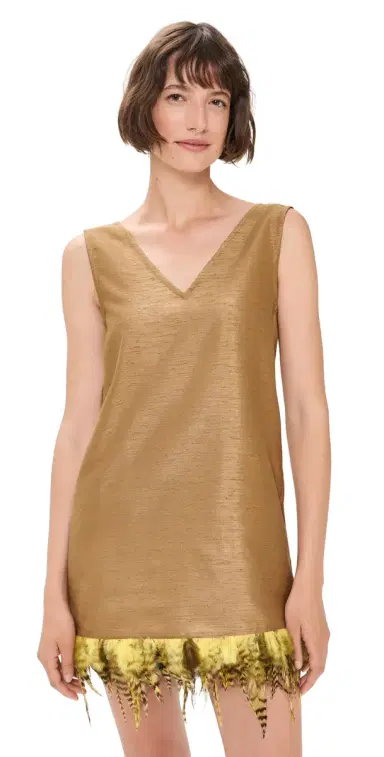 CHAN LUU Exaggerated Dupion Tank | Thumbnail 1 CHAN LUU Exaggerated Dupion Tank | Thumbnail 1
