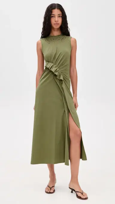 Ulla Johnson Jeune Cotton Dress Lichen S | Thumbnail 2 Ulla Johnson Jeune Cotton Dress Lichen S | Thumbnail 2