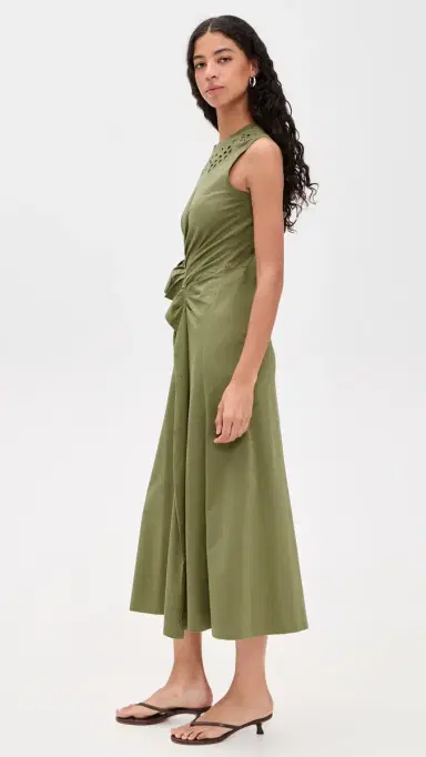 Ulla Johnson Jeune Cotton Dress Lichen S | Thumbnail 4 Ulla Johnson Jeune Cotton Dress Lichen S | Thumbnail 4