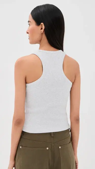 Casablanca Ribbed Tank Top Grey arle | Thumbnail 3 Casablanca Ribbed Tank Top Grey arle | Thumbnail 3