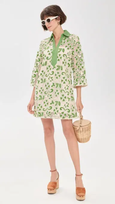 English Factory Embroidered Collar Mini Dress | Thumbnail 5 English Factory Embroidered Collar Mini Dress | Thumbnail 5