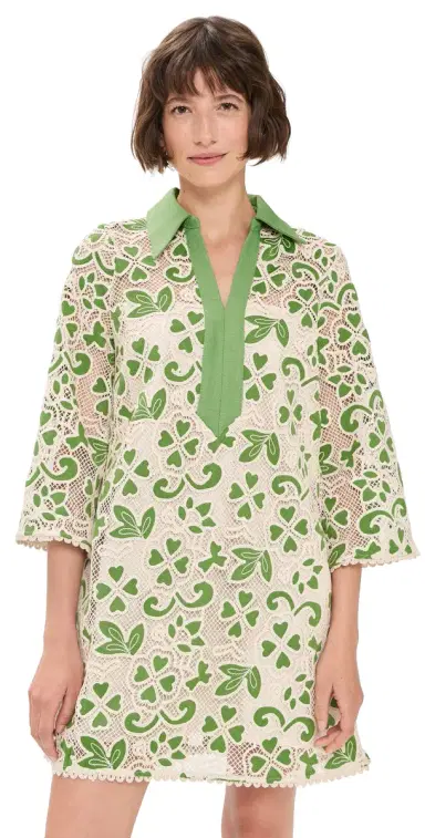 English Factory Embroidered Collar Mini Dress | Thumbnail 1 English Factory Embroidered Collar Mini Dress | Thumbnail 1