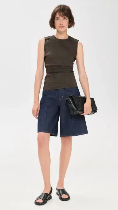 Proenza Schouler White Label Anoushka Top In Linen Slub | Thumbnail 5 Proenza Schouler White Label Anoushka Top In Linen Slub | Thumbnail 5