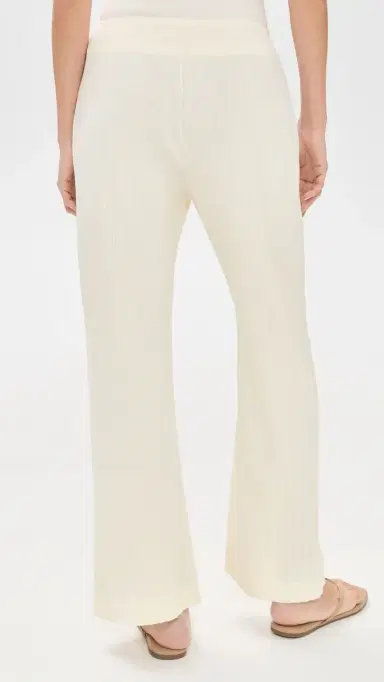 DONNI. The Pointelle Simple Crop Pants Crme | Thumbnail 3 DONNI. The Pointelle Simple Crop Pants Crme | Thumbnail 3