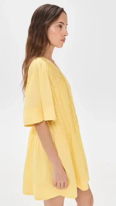 Sea Alberte Solid Mini Dress Yellow | Thumbnail 4 Sea Alberte Solid Mini Dress Yellow | Thumbnail 4