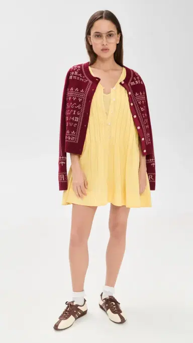 Sea Alberte Solid Mini Dress Yellow | Thumbnail 5 Sea Alberte Solid Mini Dress Yellow | Thumbnail 5